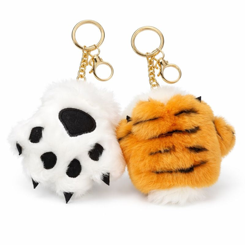 Plush Tiger Paw Keychain