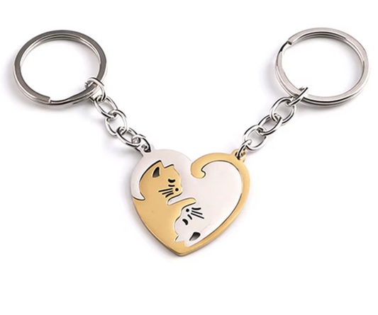 True Love Keychain with Gold