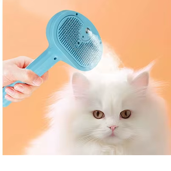 Cat Grooming Steam Hair Remover Brush 