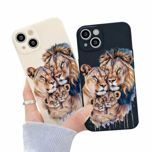Lion Family Phone Case for Iphone 16/Pro Max