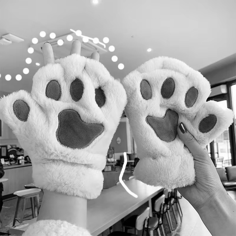 Gray Cat Plush Paws