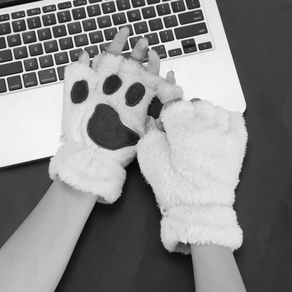 Gray Cat Plush Paws