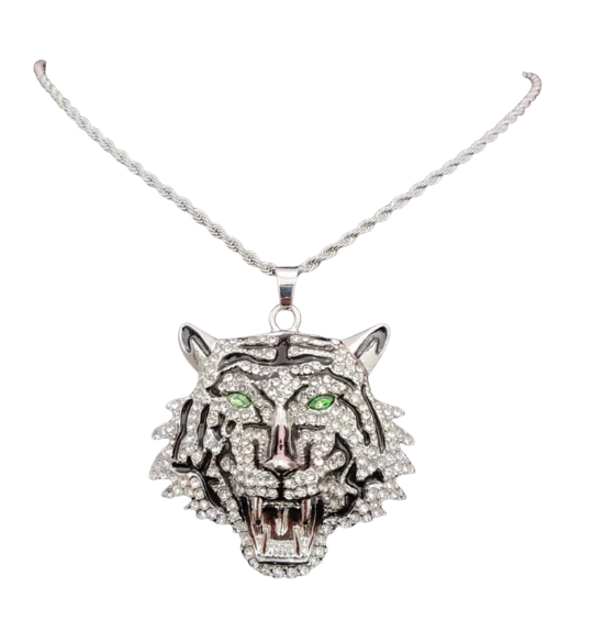 Tiger Pendant Necklace (2 Different Chains Available) 
