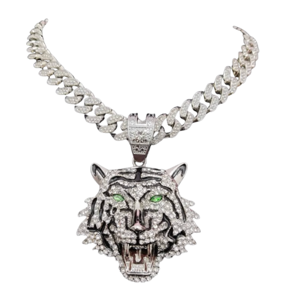 Tiger Pendant Necklace (2 Different Chains Available) 
