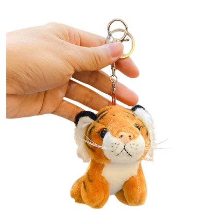 Plush Tiger Keychain – Available in Orange Tiger or White Tiger