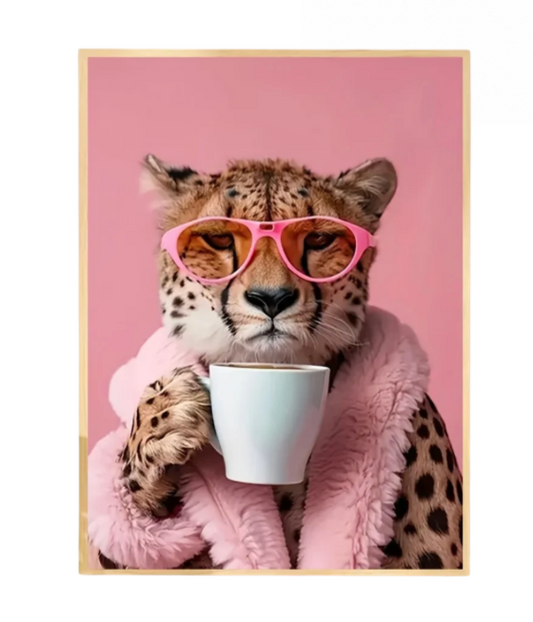 Cheetah Chic Canvas Wall Art Decor