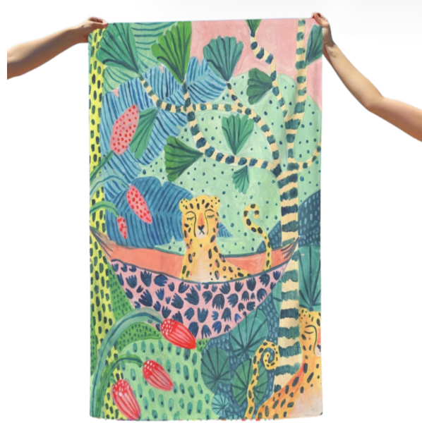 Cheetah Beach Towel