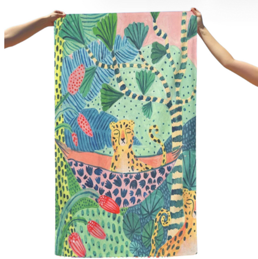 Cheetah Beach Towel