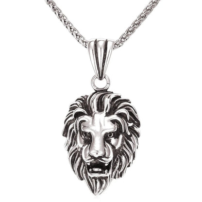 Lion Head Pendant Necklace 