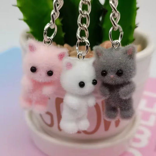Adorable Cat Family Keychain – Get the Full Set of 3