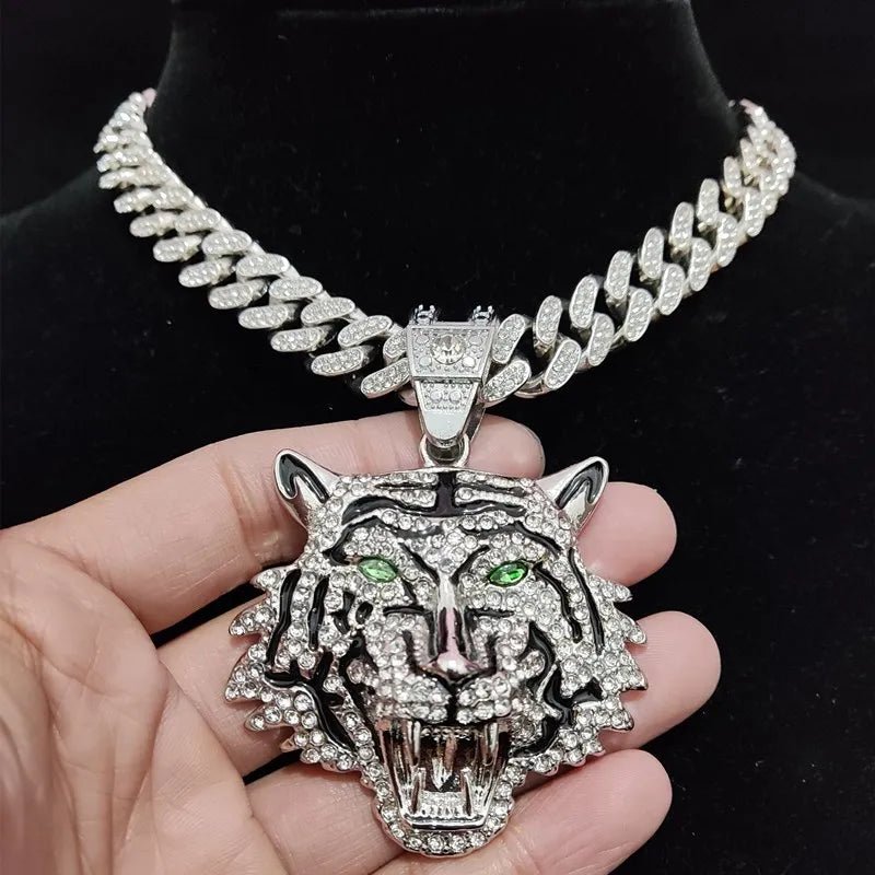 Tiger Pendant Necklace (2 Different Chains Available) 