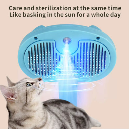 Cat Grooming Steam Hair Remover Brush 