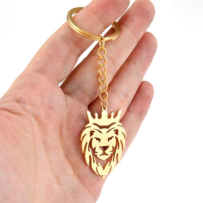 Punk Lion Keychain 