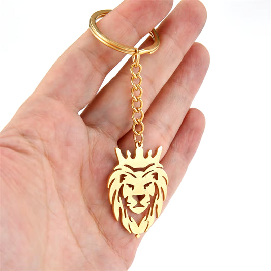 Punk Lion Keychain 
