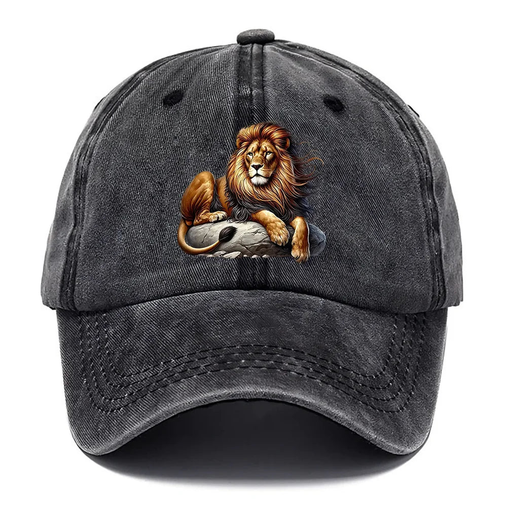 Washed Off Duty Lion Cap