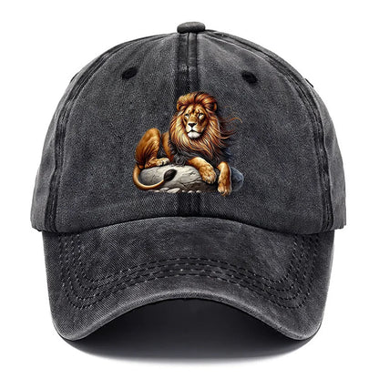 Washed Off Duty Lion Cap