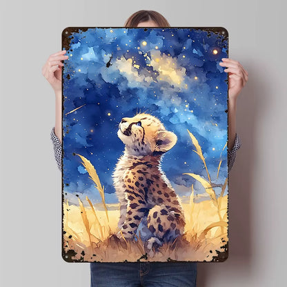 Cheetah Cub Dreaming Wall Art Decor 