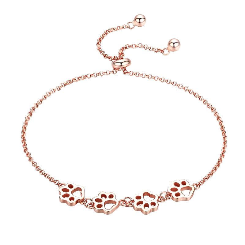 Paw Trail Footprints Bracelet 
