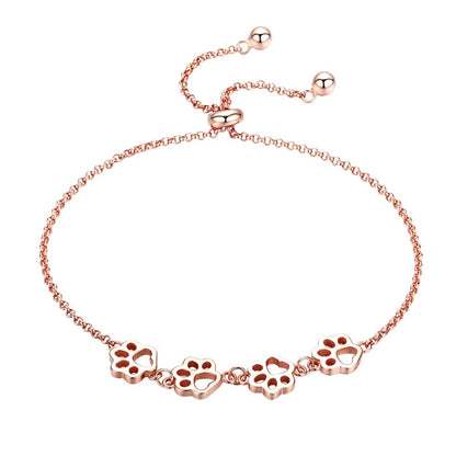Paw Trail Footprints Bracelet 