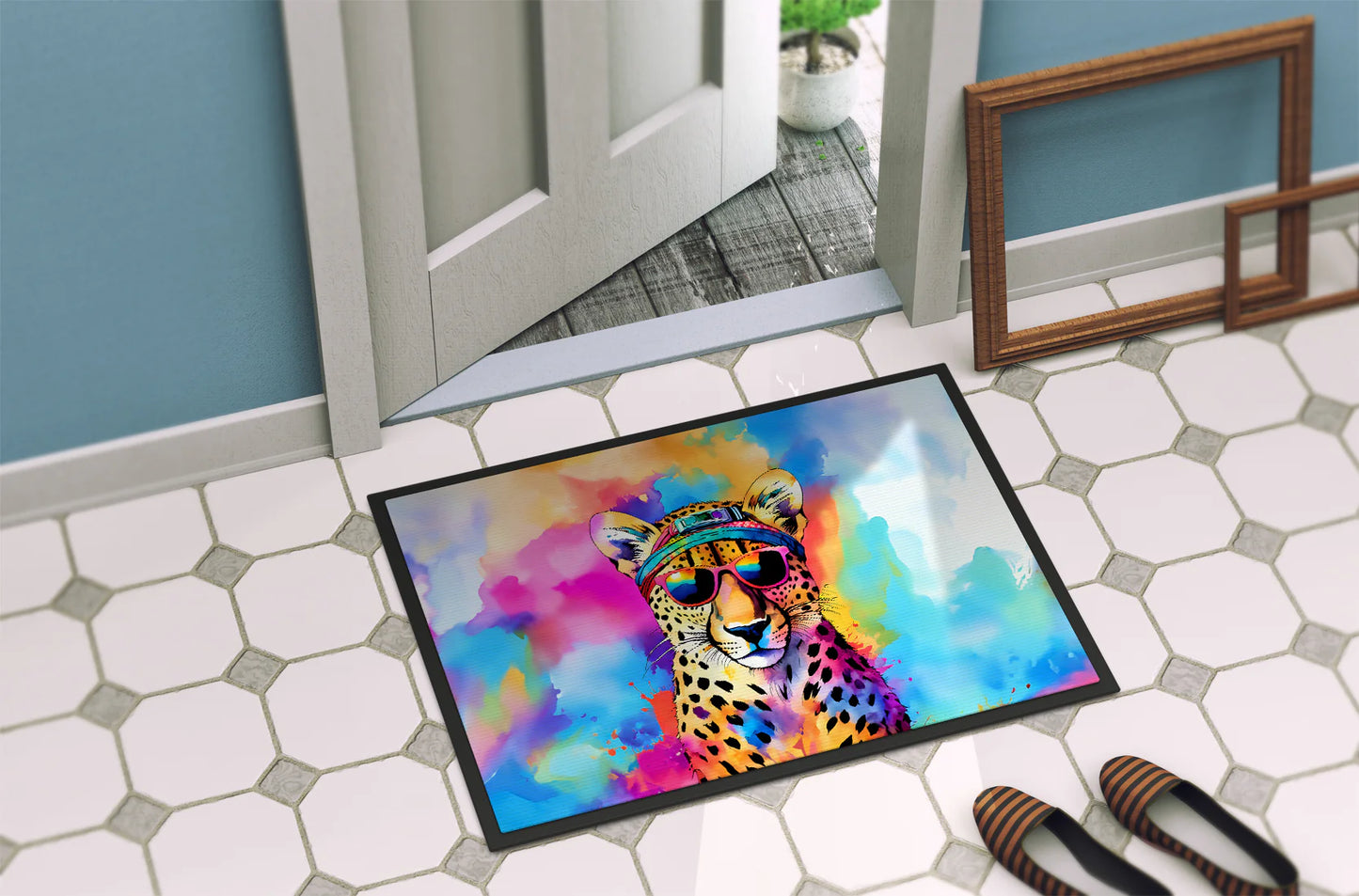 Hippie Cheetah Doormat
