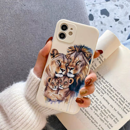 Lion Family Phone Case for Iphone 16/Pro Max