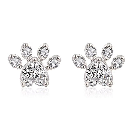 Cat Paw Stud Earrings