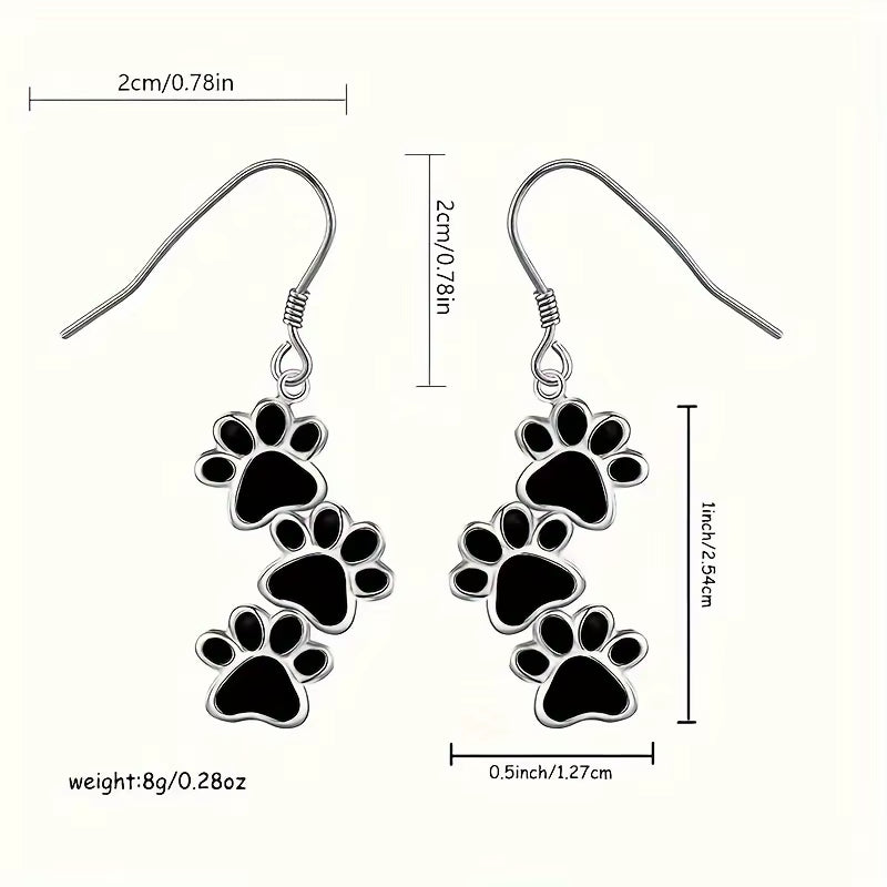 Paw Prints Earrings