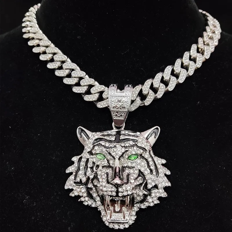 Tiger Pendant Necklace (2 Different Chains Available) 