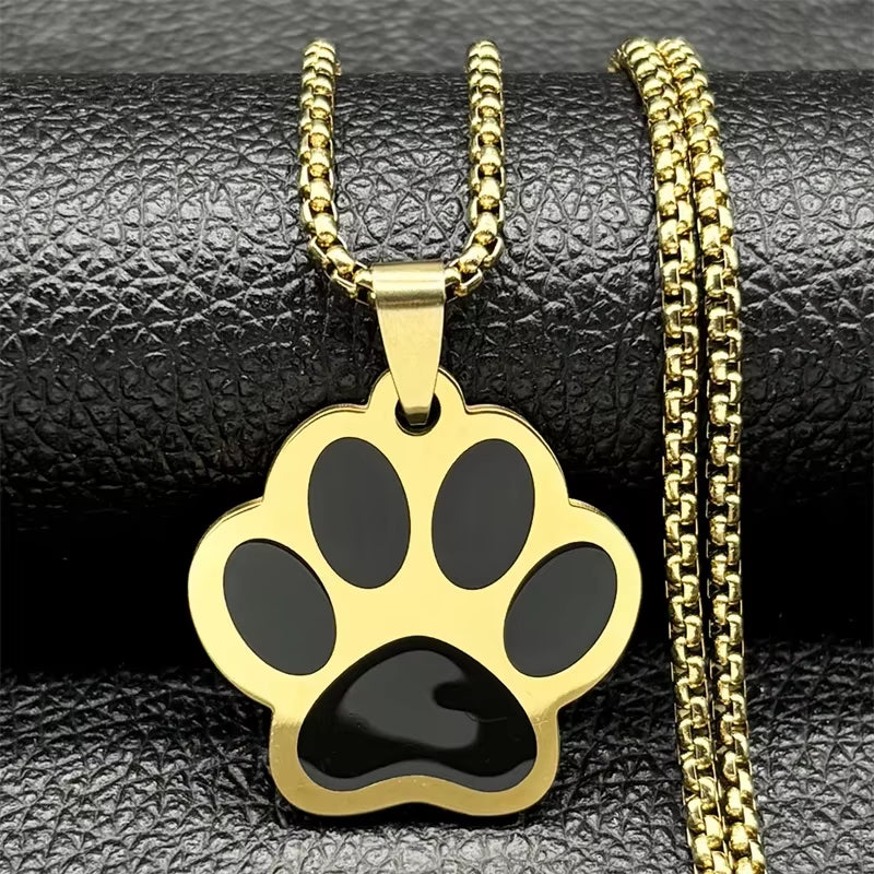 Cat Paw Necklace (Available in Gold or Silver)