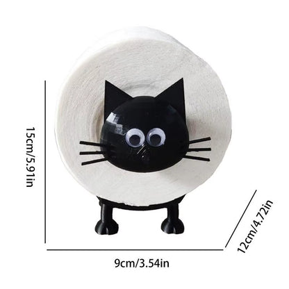 Cat Toilet Paper Roll Holder Decor