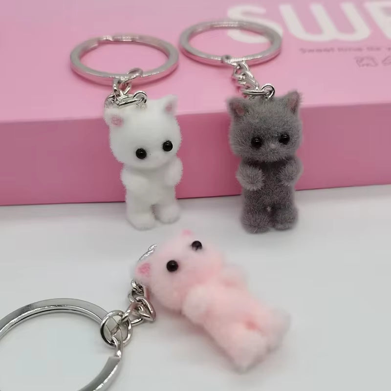 Adorable Cat Family Keychain – Get the Full Set of 3
