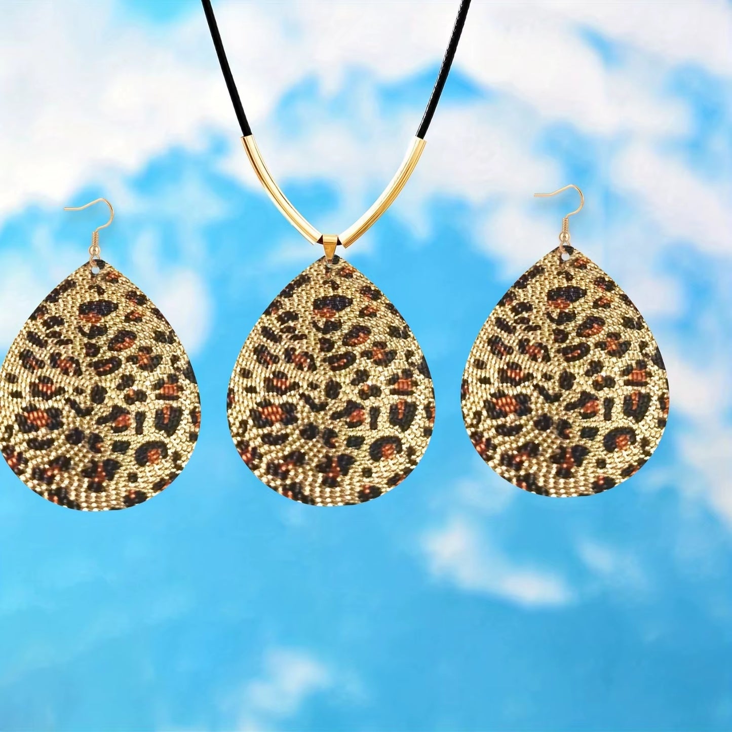 Fabulous Gold Leopard Jewelry Set 
