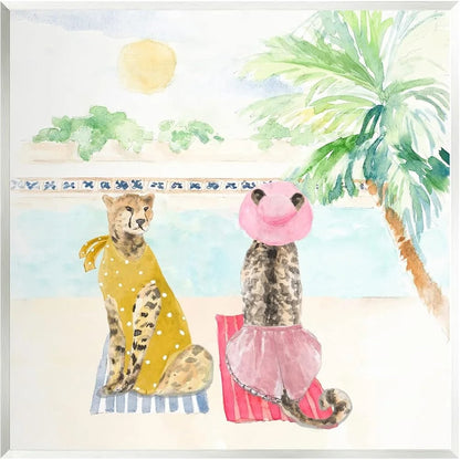 Cheetah Fabulous Wall Art Decor, 12X12 Inches