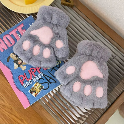 Gray Cat Plush Paws