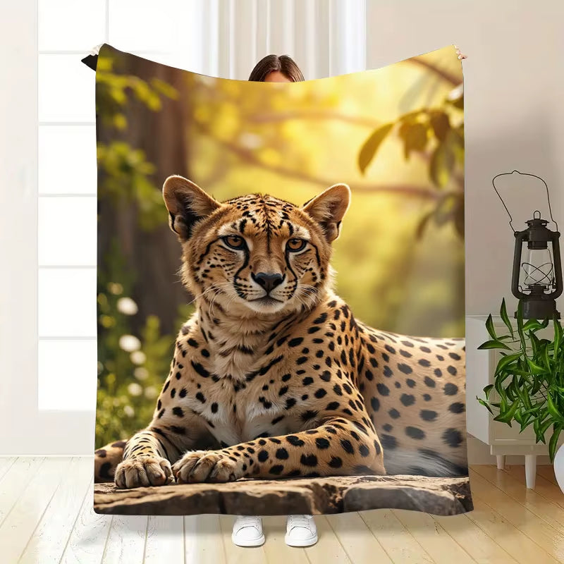 Cheetah Wild Throw Blanket