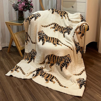 Wild Elegance Tiger Throw Blanket