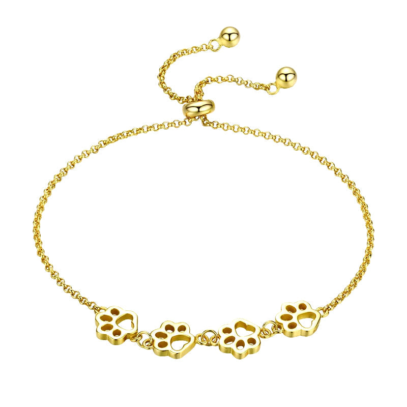Paw Trail Footprints Bracelet 