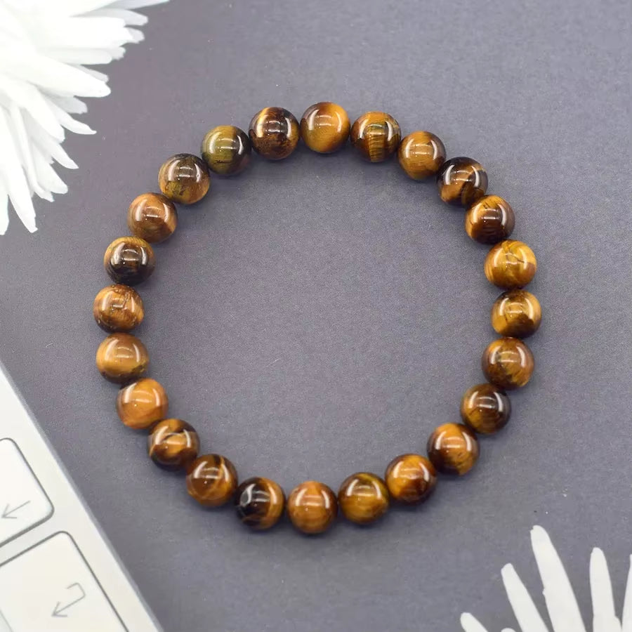 Tiger Eye Bracelet- Grade 5A Natural Stone