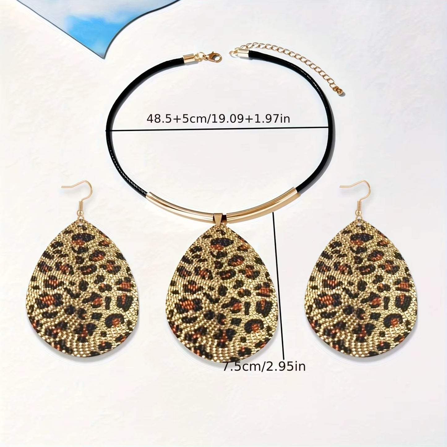 Fabulous Gold Leopard Jewelry Set 