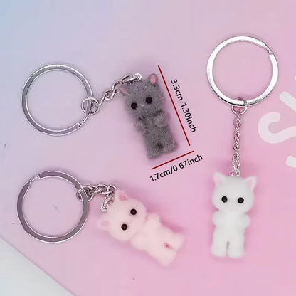 Adorable Cat Family Keychain – Get the Full Set of 3