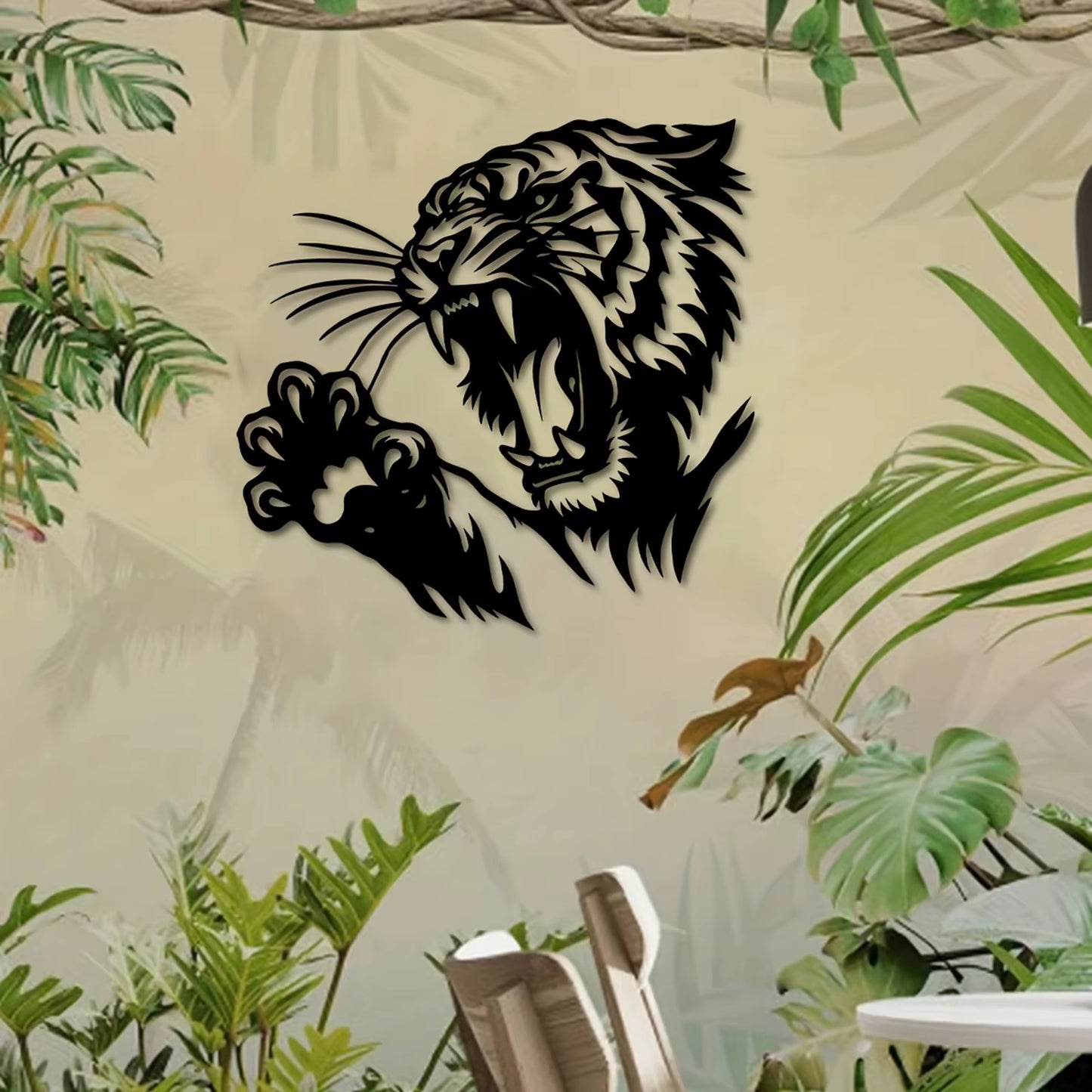  Metal Tiger Wall Art Decor 