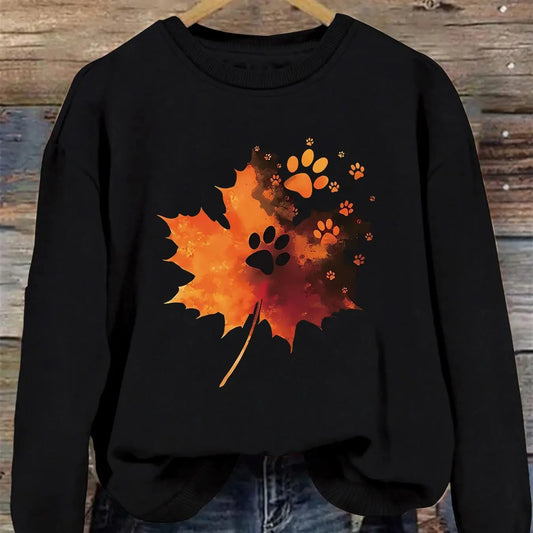 Fall in Paw Crew Neck Sweatshirt