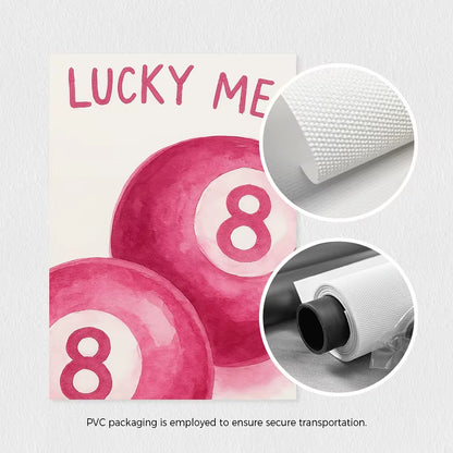 3-Piece Pink Wall Art Set: Cheetah Print, Kiss Lips & 8 Ball Posters, Unframed