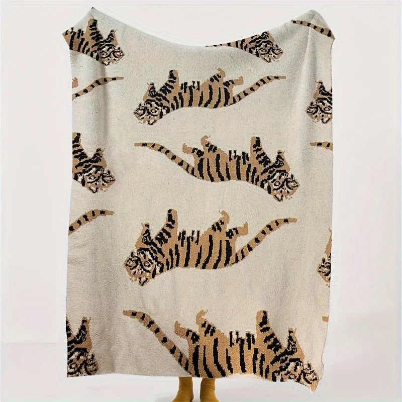 Wild Elegance Tiger Throw Blanket