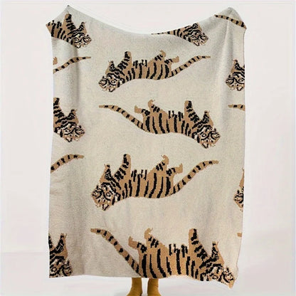 Wild Elegance Tiger Throw Blanket