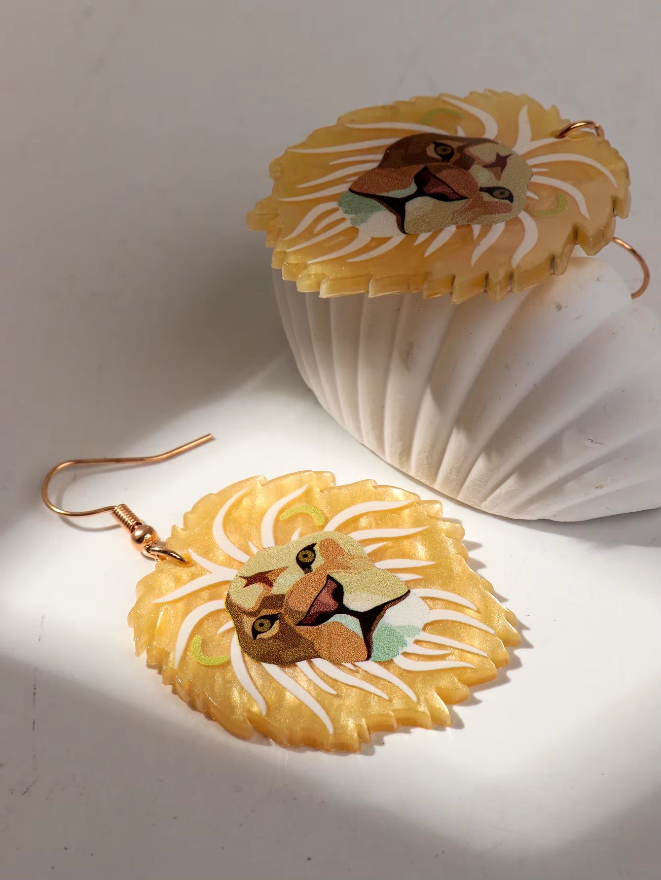 Fun Lion Earrings 