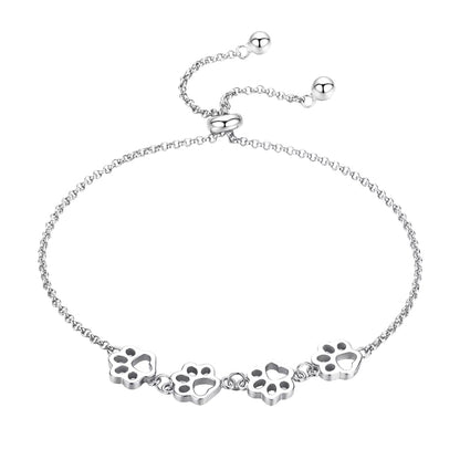 Paw Trail Footprints Bracelet 