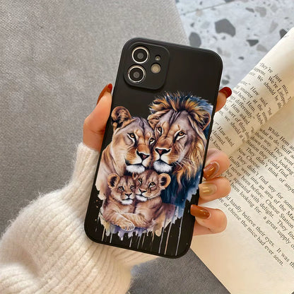 Lion Family Phone Case for Iphone 16/Pro Max