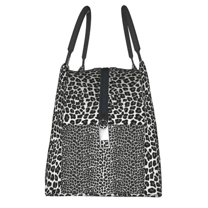 Stylish Insulated Snow Leopard Lunch Bag!