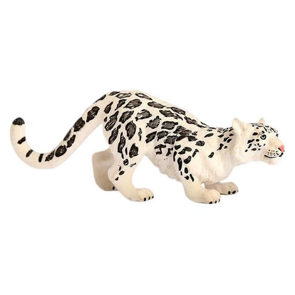 Realistic Snow Leopard Figurine Collectible
